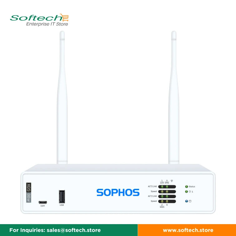 Special offer Sophos XGS 88w Firewall with and without Protections and support is available on Softech Store.