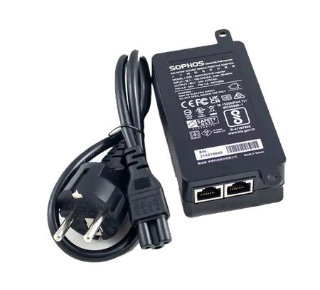 Sophos Gbit/2.5G PoE+ Injector (802.3af/at - 30W) - EU power cord