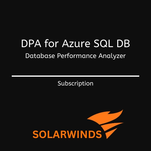 Image Solarwinds Database Performance Analyzer for Azure SQL DB (1 to 4 instances) - Annual Subscription