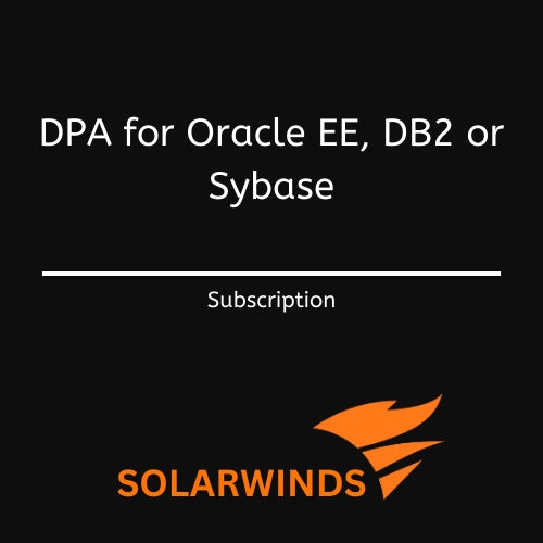 Image Solarwinds Upgrade to SolarWinds Database Performance Analyzer Oracle EE, DB2, or ASE (100 to 199 instances) - Subscription Upgrade (Expires on same day as existing Subscription)