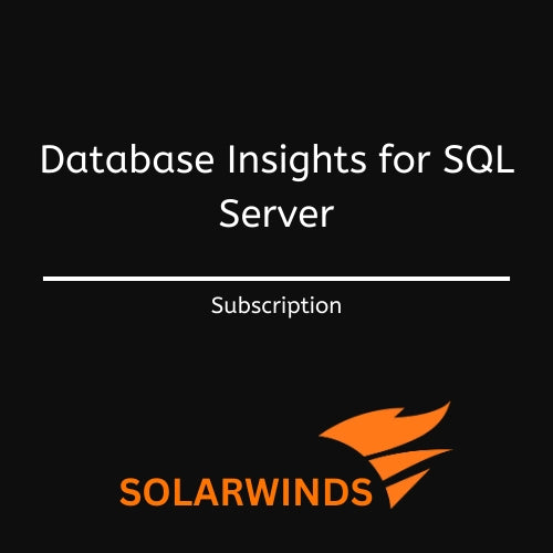 Image Solarwinds Database Insights for SQL Server per instance (1 to 4 instances) - Annual Subscription