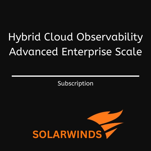 Image Solarwinds Convert existing license(s) to SolarWinds Hybrid Cloud Observability Advanced Enterprise Scale AE75000 (up to 75000 nodes) - Annual Subscription