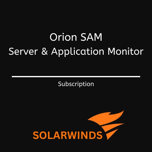 Image Solarwinds Upgrade to SolarWinds Server & Application Monitor SAM1250 (up to 1250 nodes) - Subscription Upgrade (Expires on same day as existing Subscription)