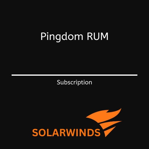 Image Solarwinds Pingdom REAL USER MONITORING  Tier 1 - Annual Subscription