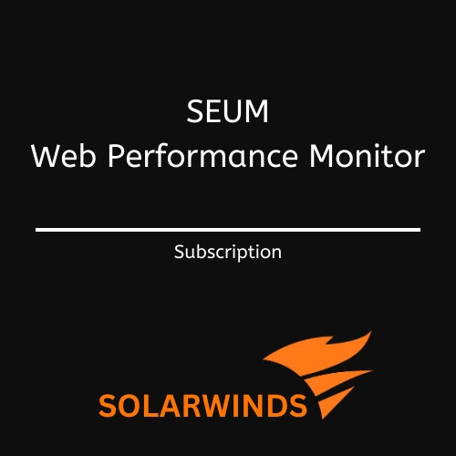 Image Solarwinds Upgrade to SolarWinds Web Performance Monitor WPM20 (up to 20 [recordings x locations]) - Subscription Upgrade (Expires on same day as existing Subscription)