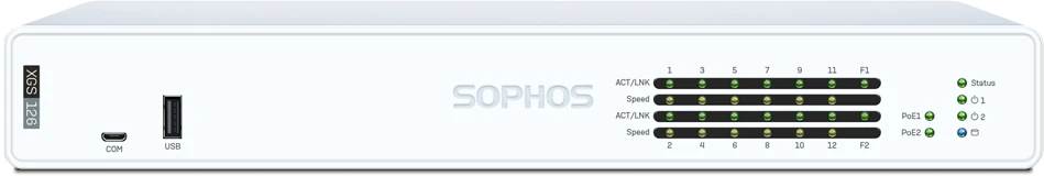 Sophos XGS 126 Firewall Security Appliance - UK power cord
