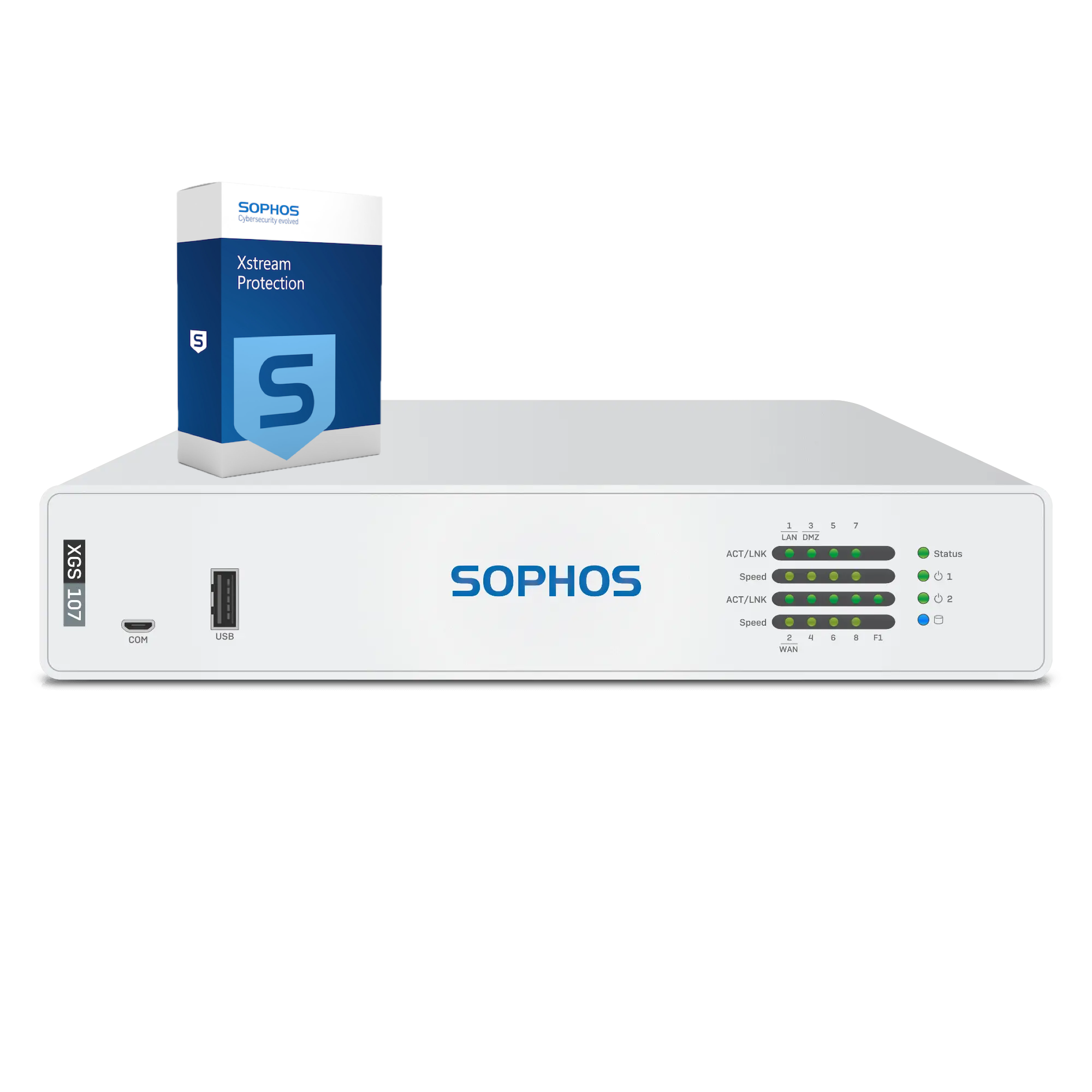 Sophos XGS 107 Firewall with Xstream Protection, 3-year - EU power cord