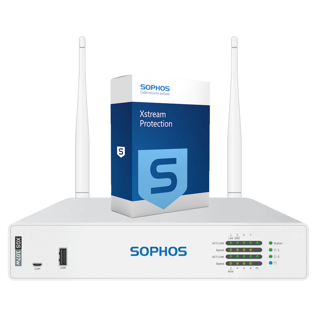 Sophos XGS 107w Firewall with Xstream Protection, 3-year - EU power cord
