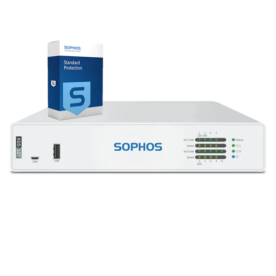 Sophos XGS 107 Firewall with Standard Protection, 3-year - UK power cord