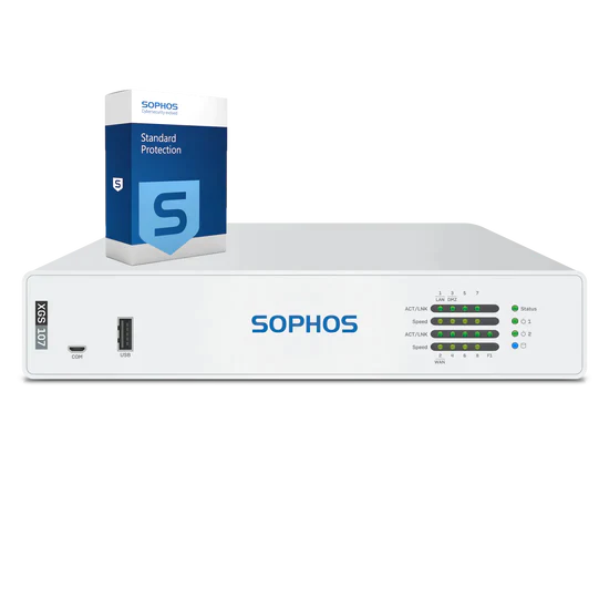 Sophos XGS 107 Firewall with Xstream Protection, 1-year - UK power cord