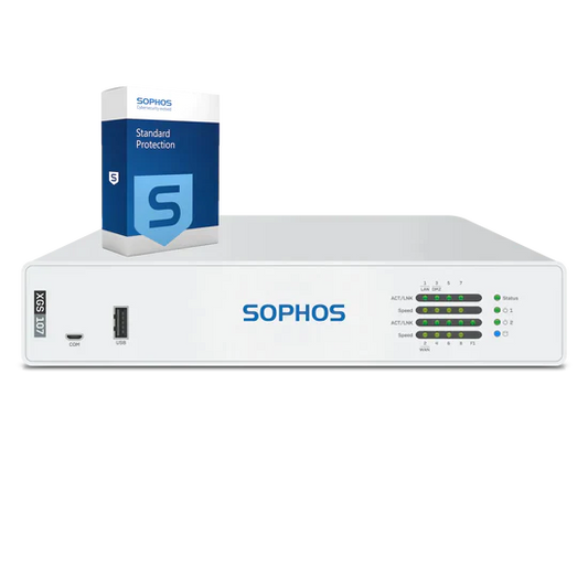 Sophos XGS 107 Firewall with Standard Protection, 1-year - UK power cord