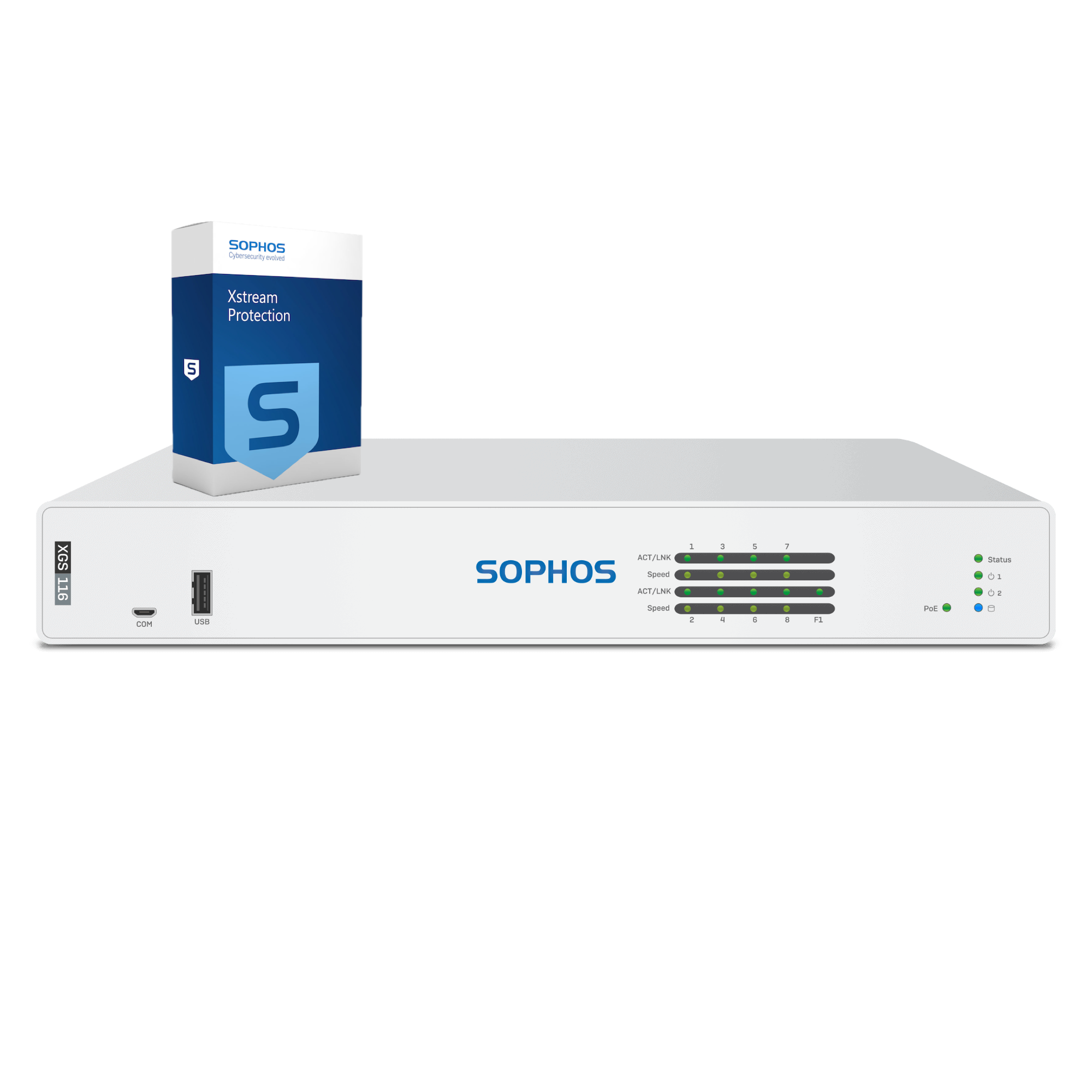 Sophos XGS 116 Firewall with Xstream Protection, 1-year - EU power cord