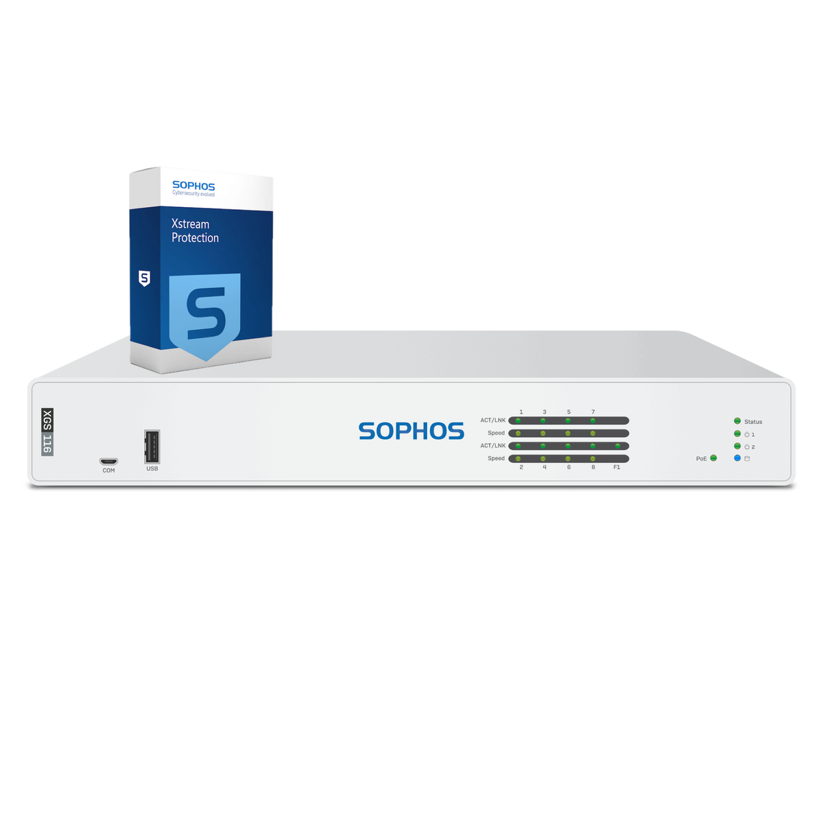 Sophos XGS 116 Firewall with Xstream Protection, 3-year - EU power cord