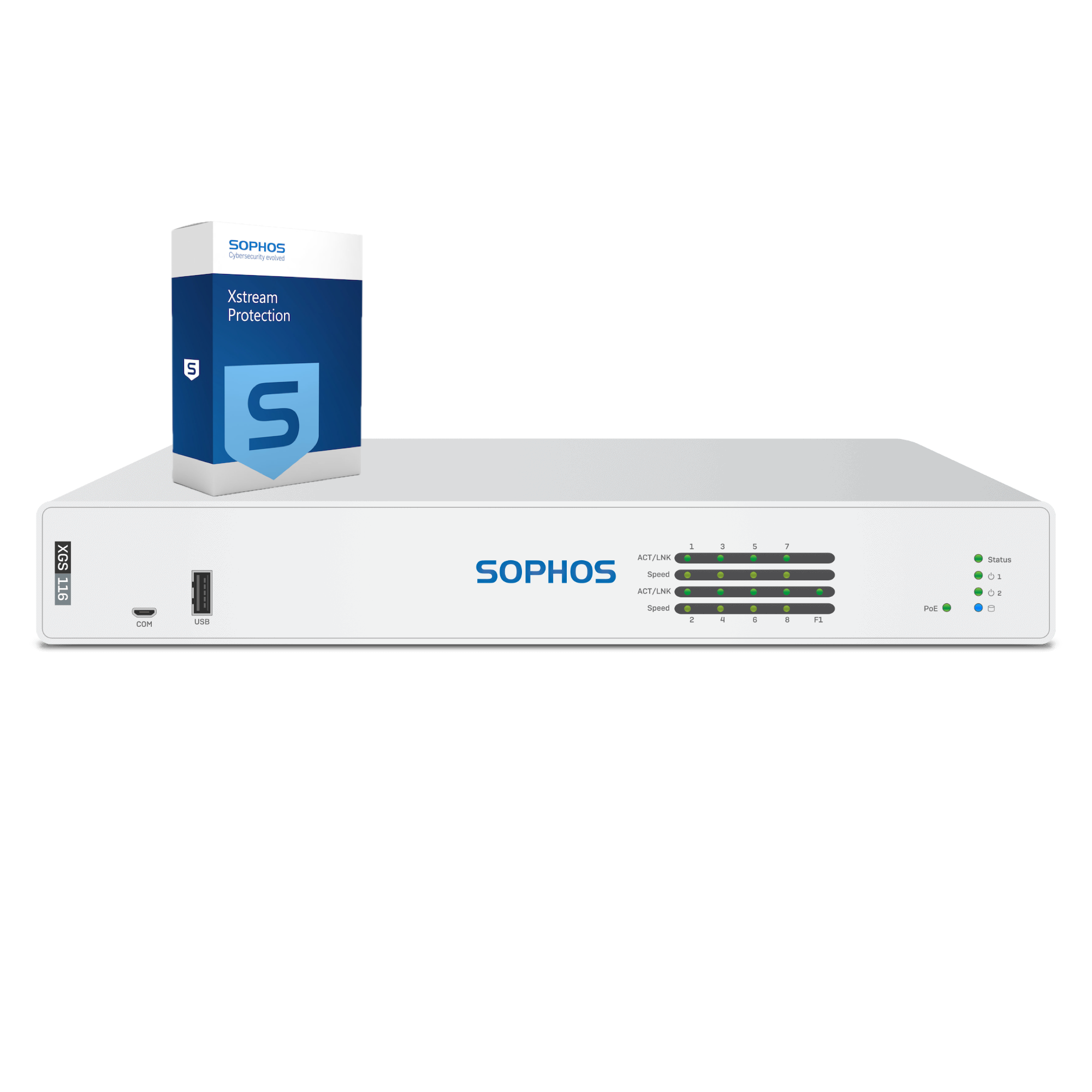 Sophos XGS 116 Firewall with Xstream Protection, 3-year - EU power cord