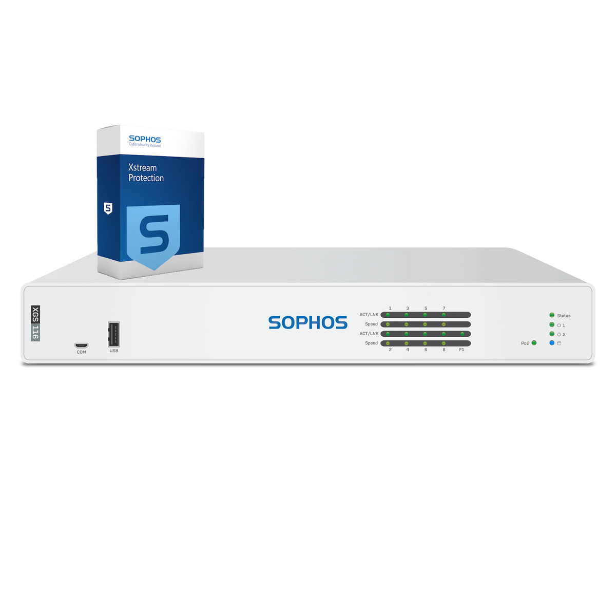 Sophos XGS 116 Firewall with Xstream Protection, 3-year - UK power cord