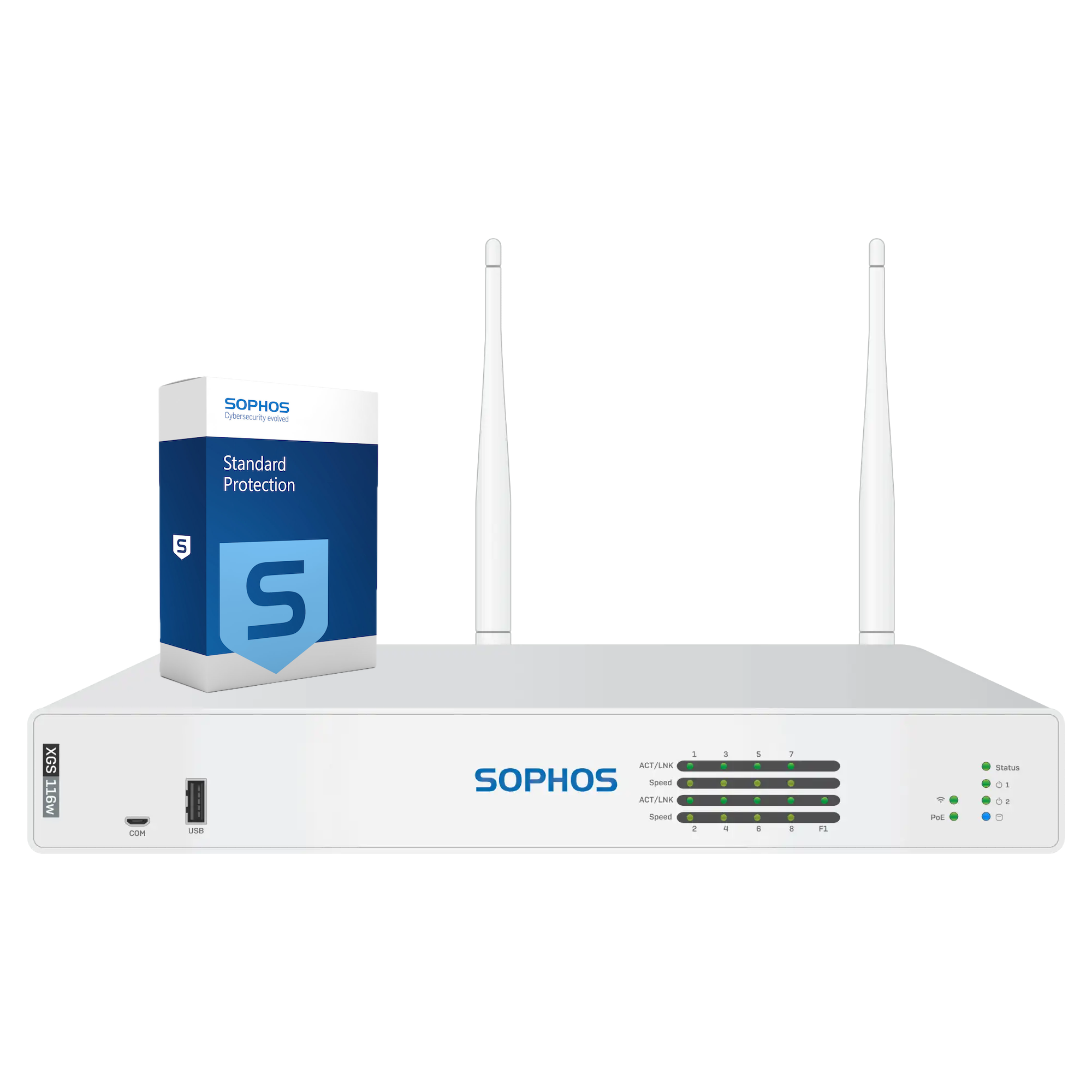 Sophos XGS 116w Firewall with Standard Protection, 1-year - EU power cord