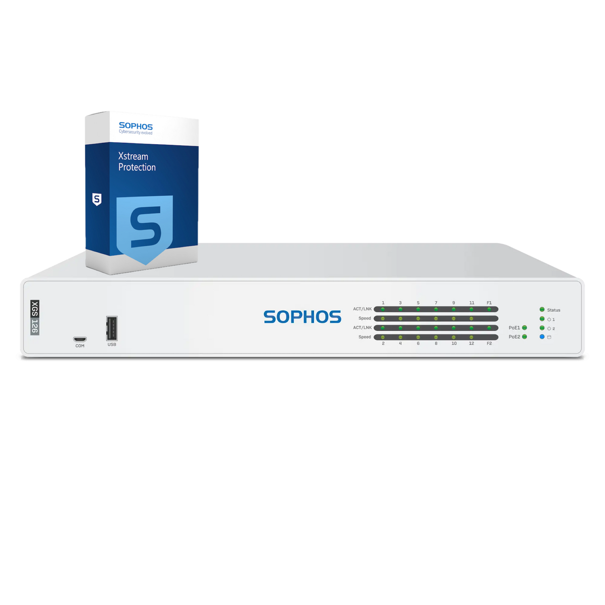 Sophos XGS 126 Firewall with Xstream Protection, 3-year - EU power cord