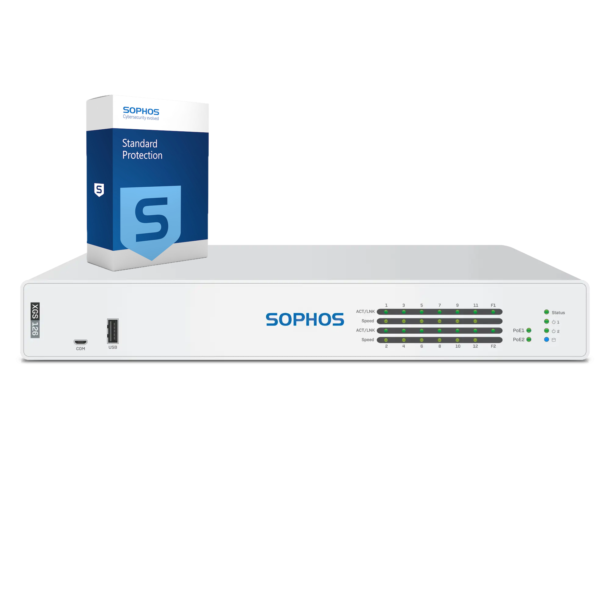 Sophos XGS 126 Firewall with Standard Protection, 1-year - EU power cord