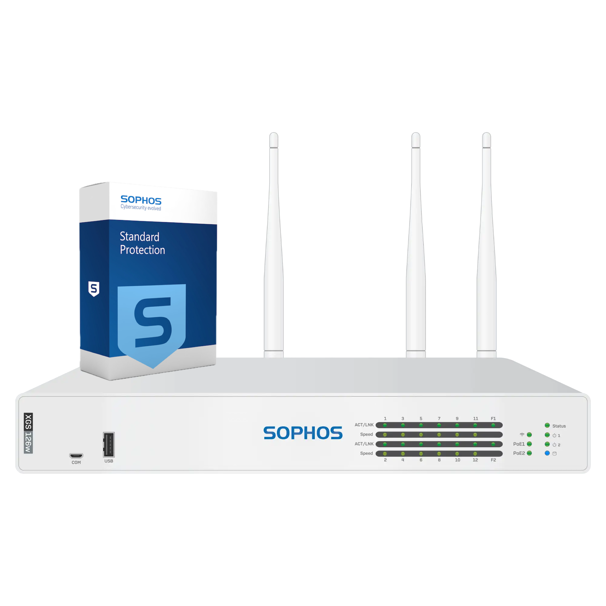 Sophos XGS 126w Firewall with Standard Protection, 1-year - EU power cord