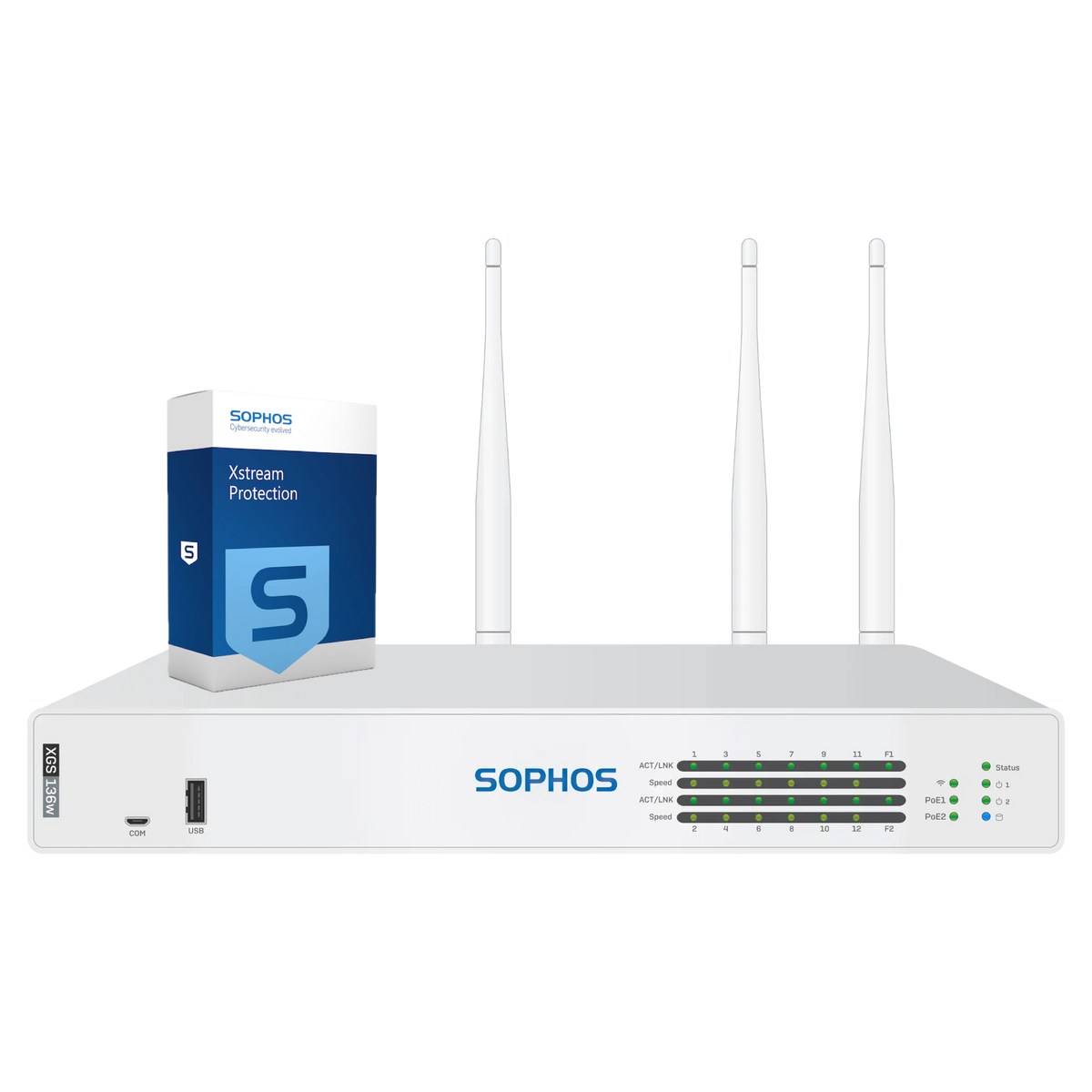 Sophos XGS 136w Firewall with Xstream Protection, 1-year - EU power cord