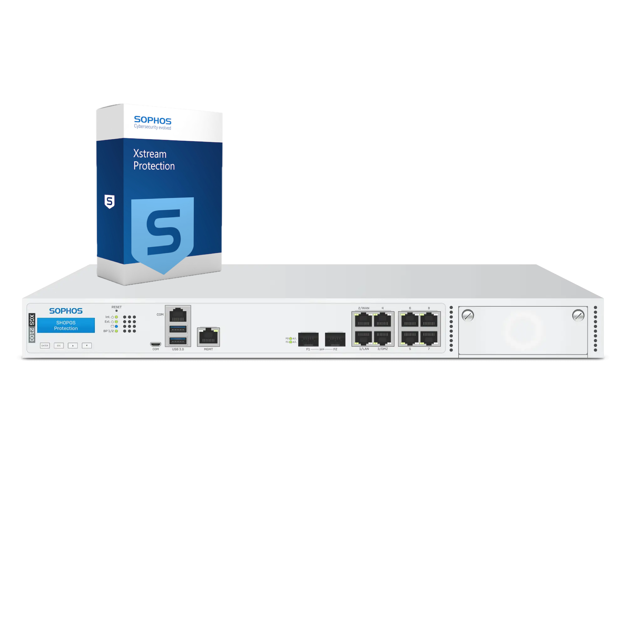 Sophos XGS 2100 Firewall with Xstream Protection, 3-year - EU power cord