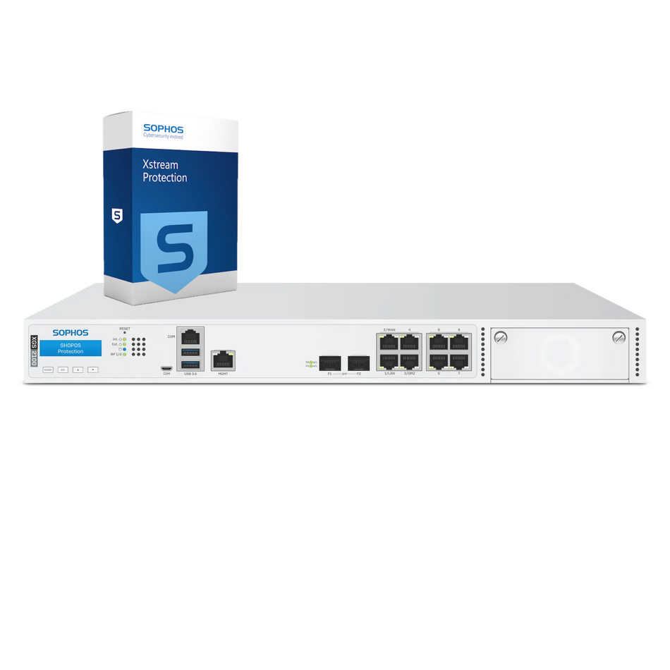 Sophos XGS 2100 Firewall with Xstream Protection, 1-year - EU power cord