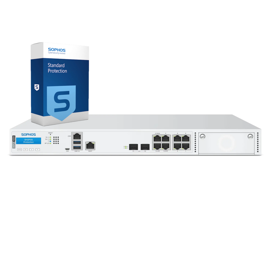 Sophos XGS 2100 Firewall with Standard Protection, 1-year - EU power cord