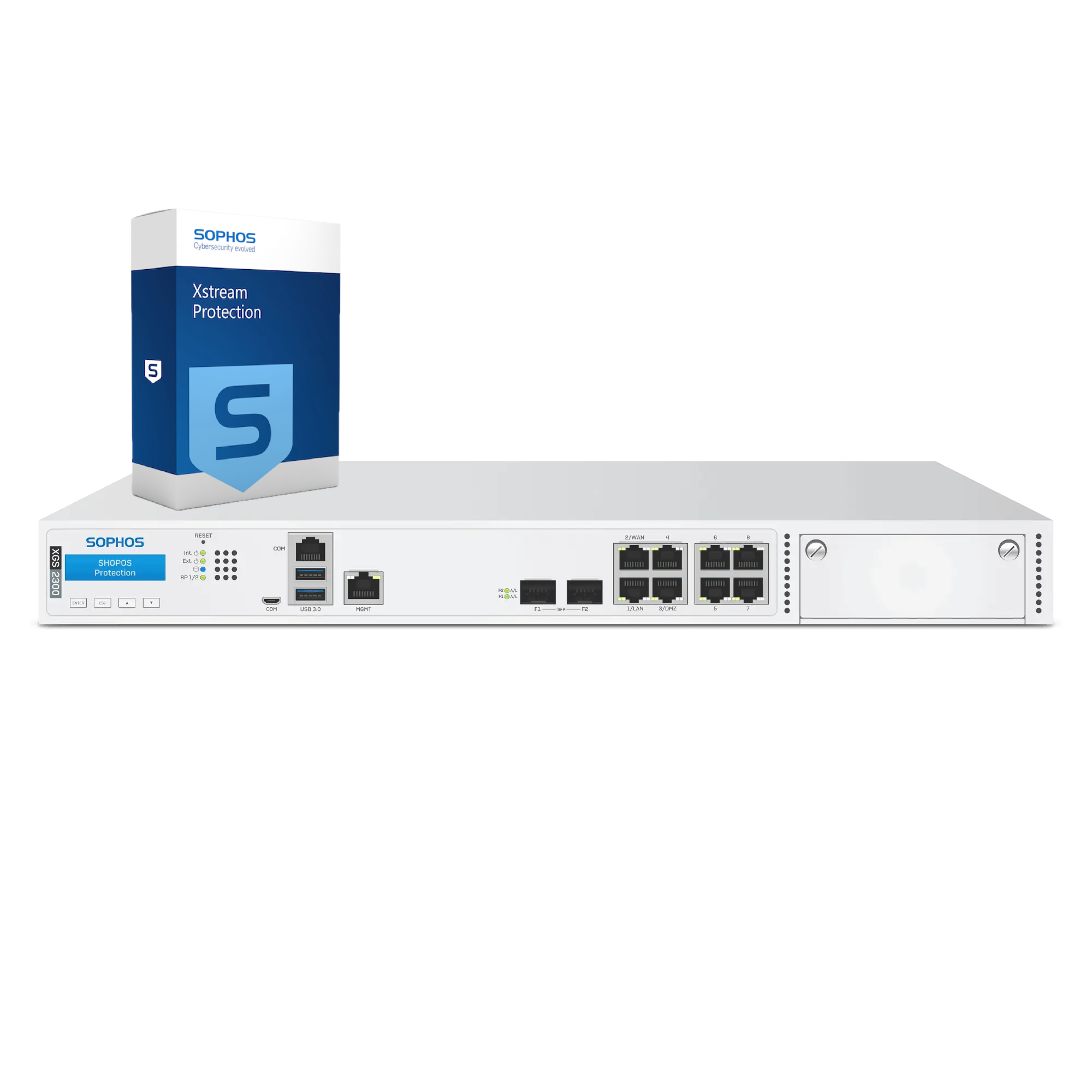 Sophos XGS 2300 Firewall with Xstream Protection, 3-year - EU power cord