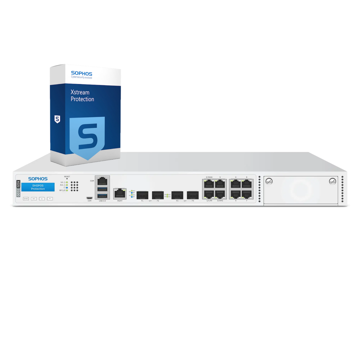 Sophos XGS 3100 Firewall with Xstream Protection, 3-year - EU power cord