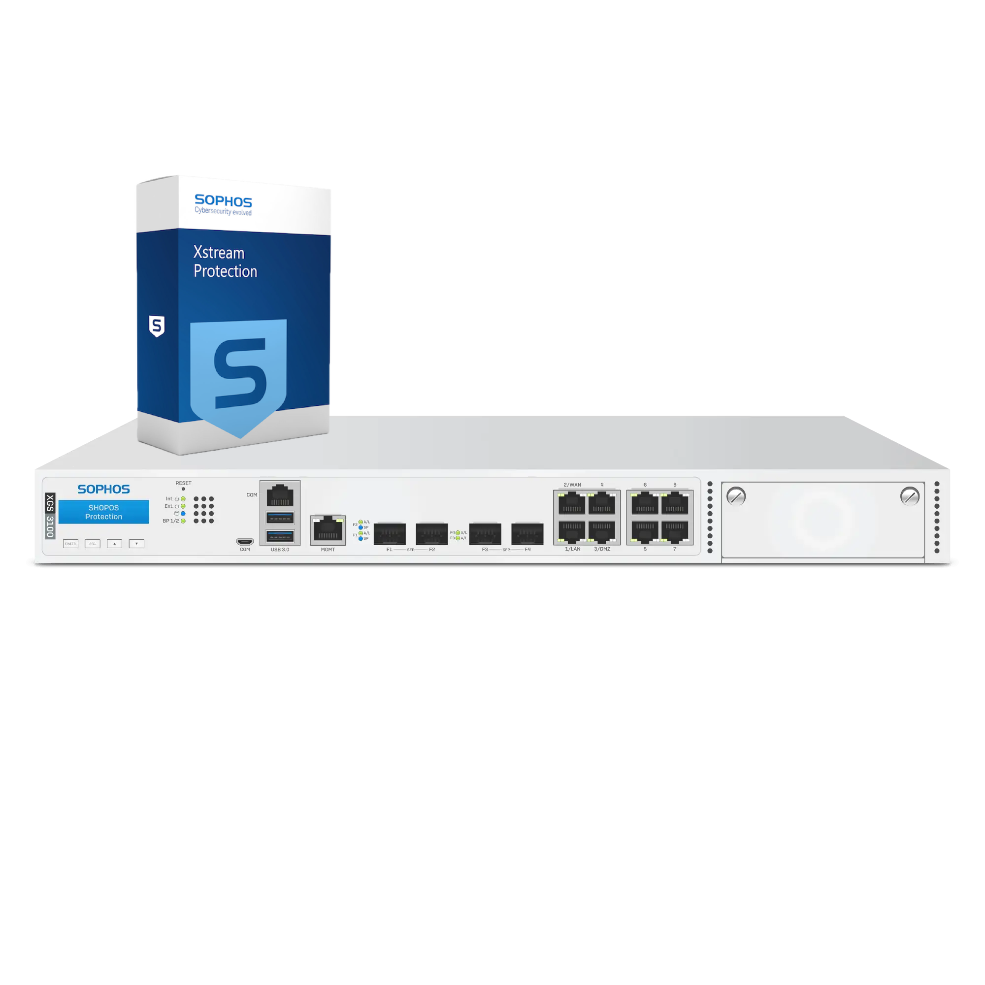 Sophos XGS 3100 Firewall with Xstream Protection, 1-year - EU power cord