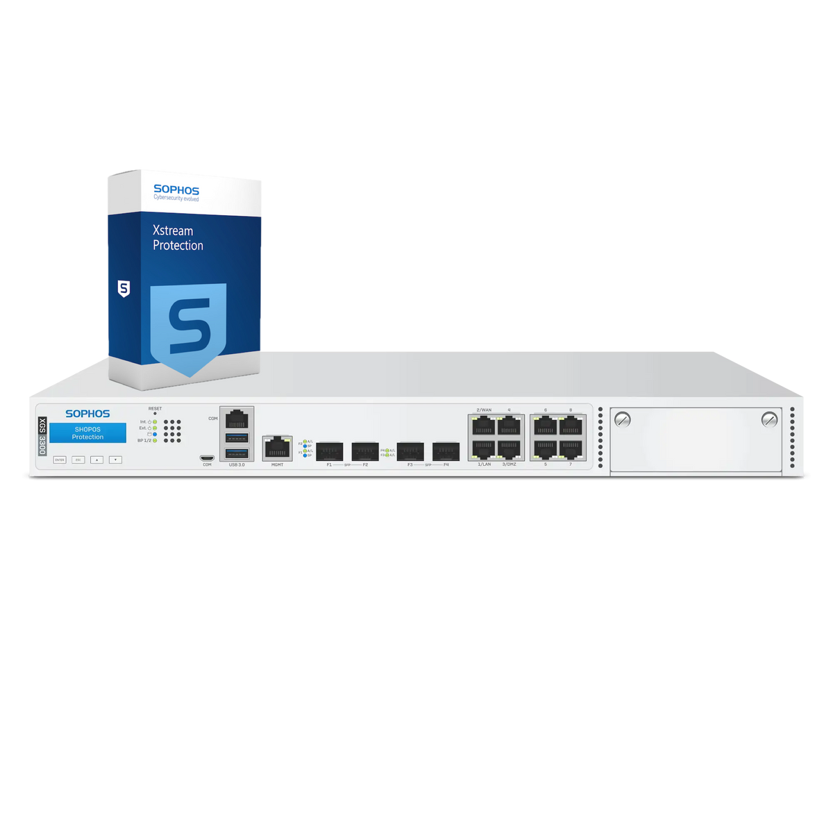 Sophos XGS 3300 Firewall with Xstream Protection, 3-year - EU power cord