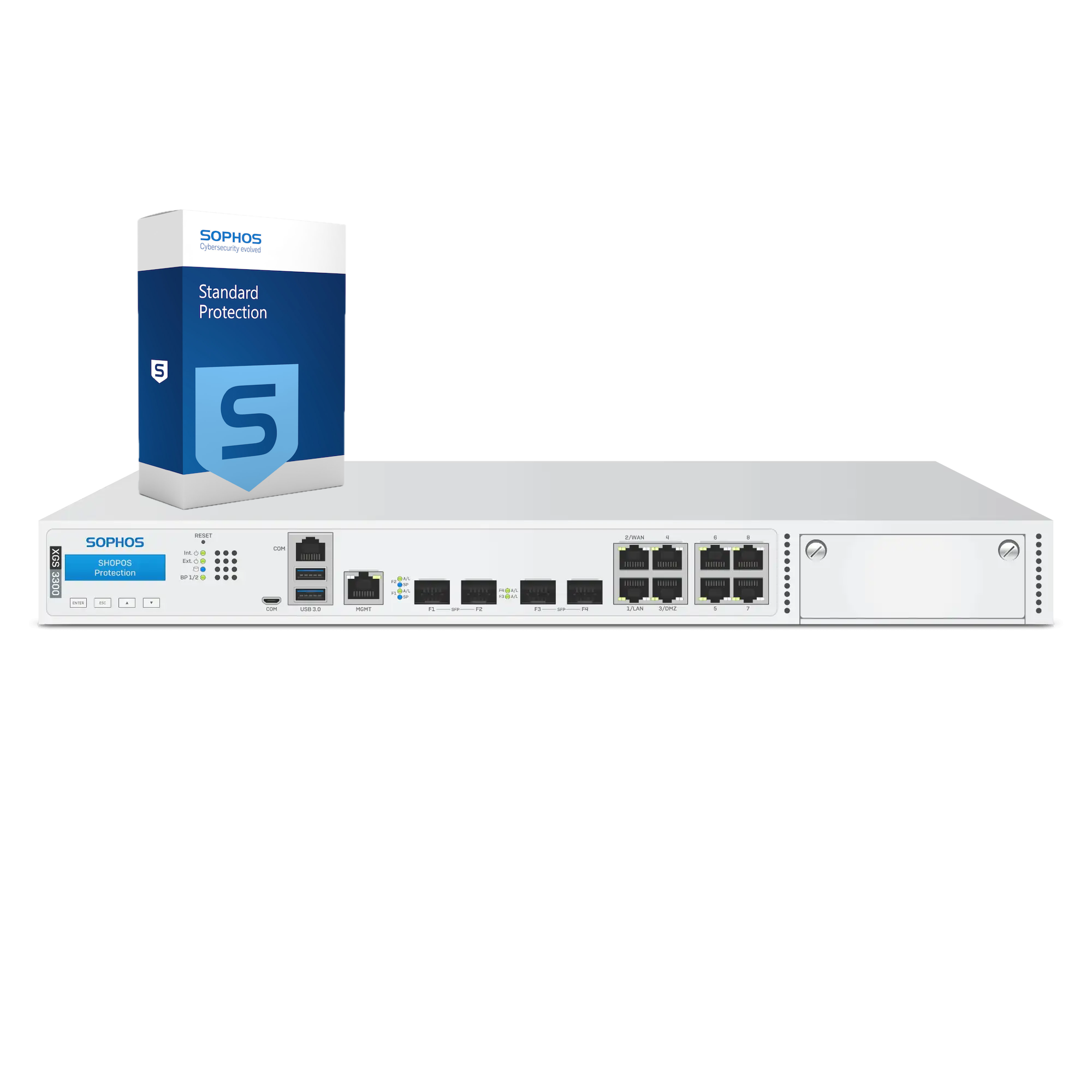 Sophos XGS 3300 Firewall with Standard Protection, 3-year - EU power cord