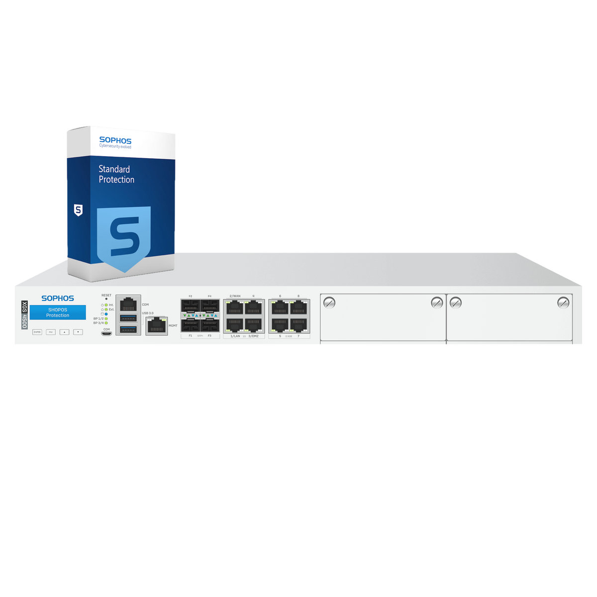 Sophos XGS 4500 Firewall with Standard Protection, 1-year - EU power cord