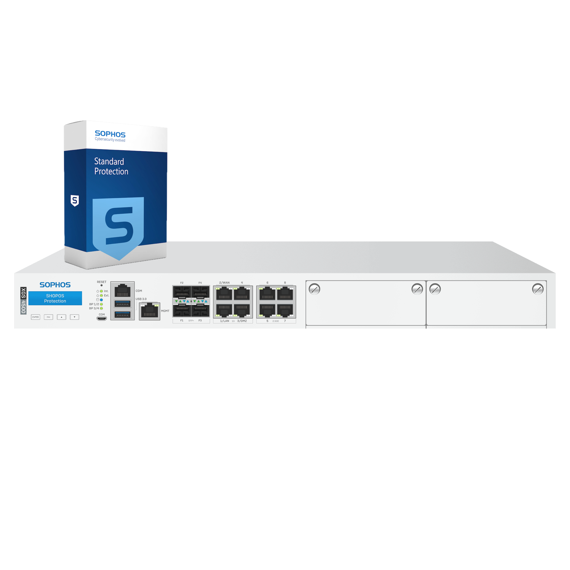 Sophos XGS 4500 Firewall with Standard Protection, 1-year - EU power cord