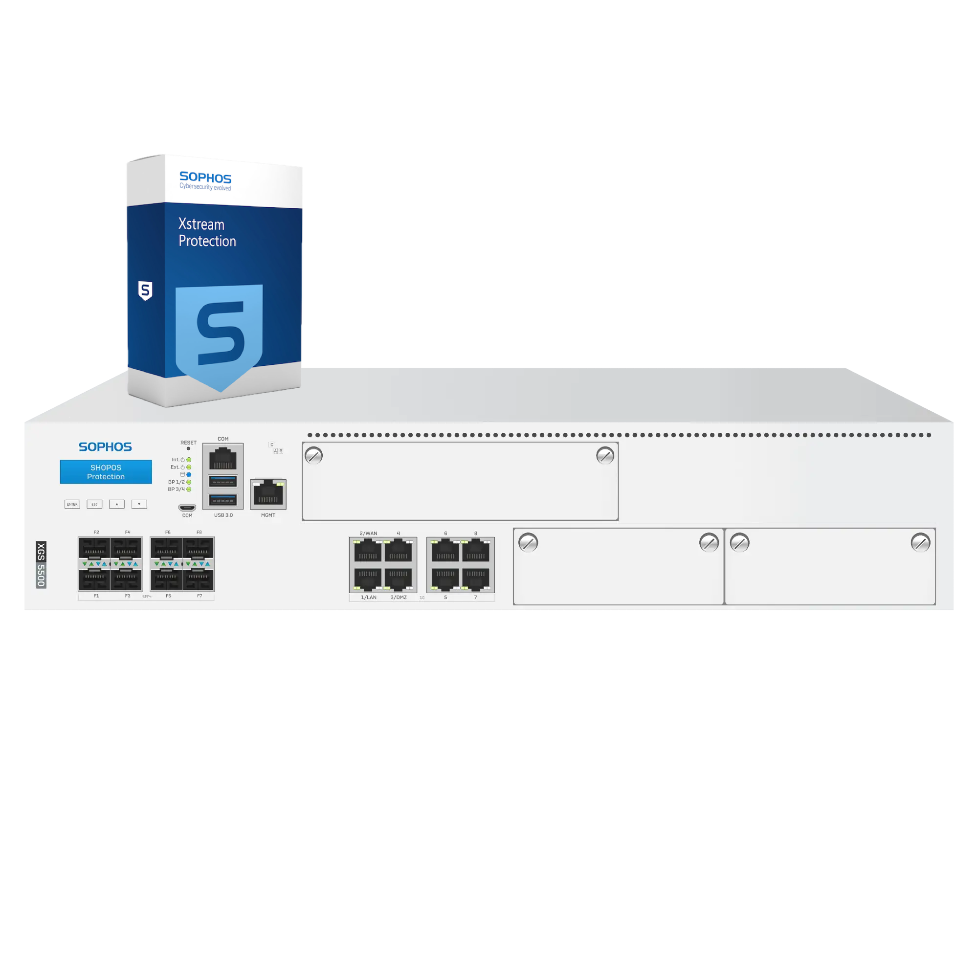 Sophos XGS 5500 Firewall with Xstream Protection, 3-year - EU power cord