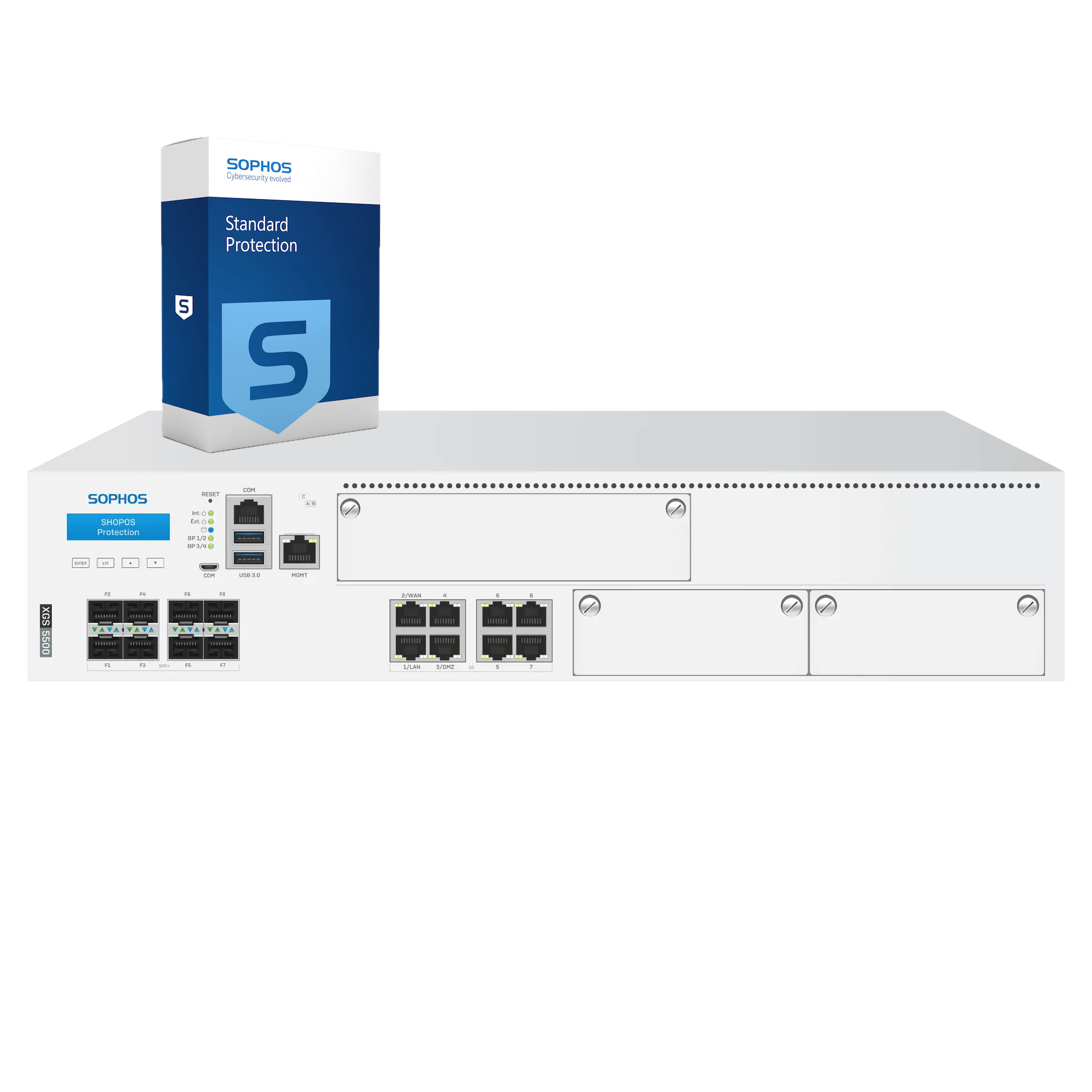 Sophos XGS 5500 Firewall with Standard Protection, 1-year - EU power cord
