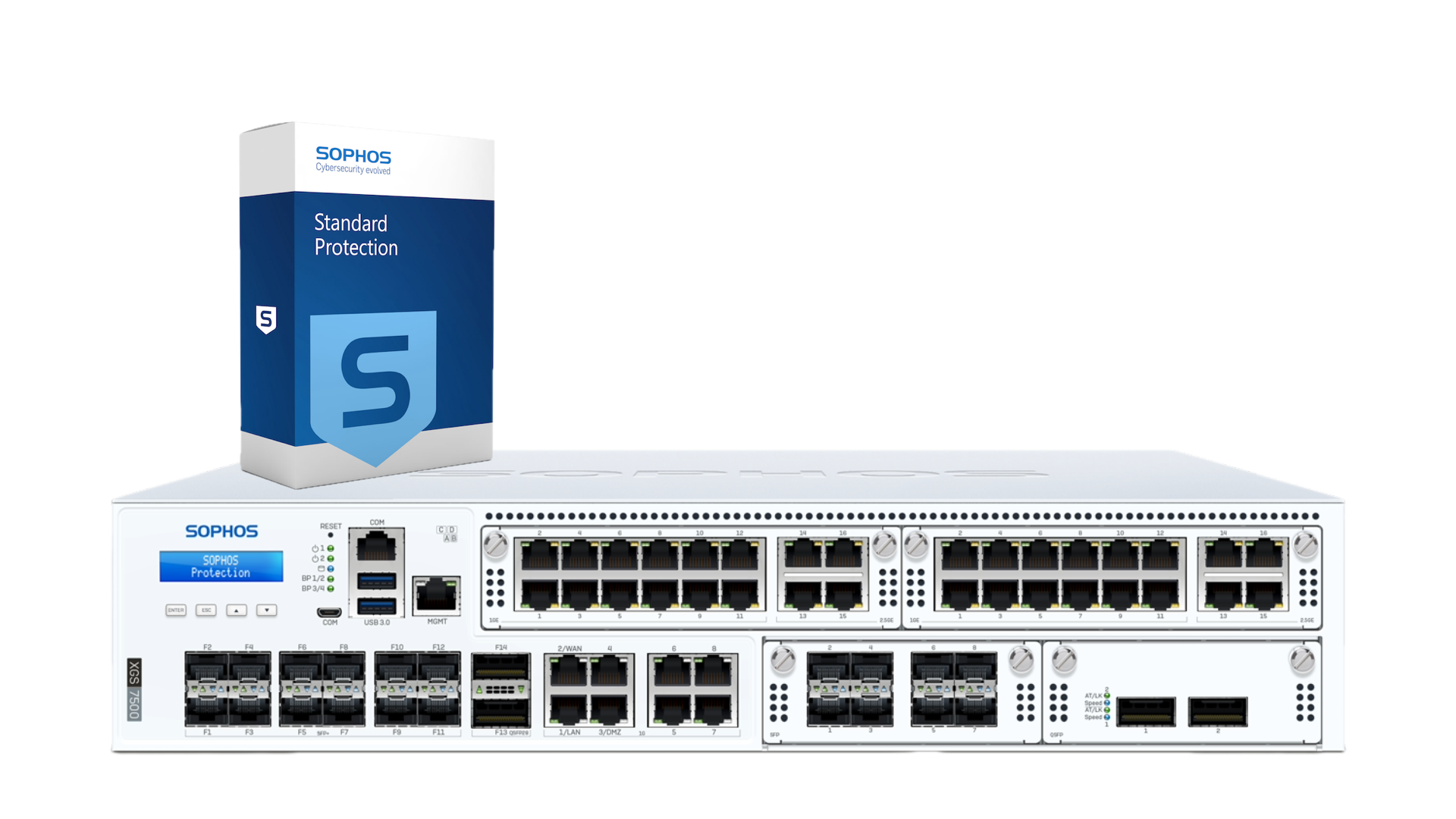 Sophos XGS 7500 Firewall with Standard Protection, 1-year - EU power cord