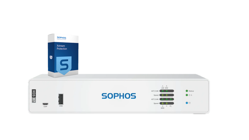 Sophos XGS 87 Firewall with Xstream Protection, 3-year - EU power cord