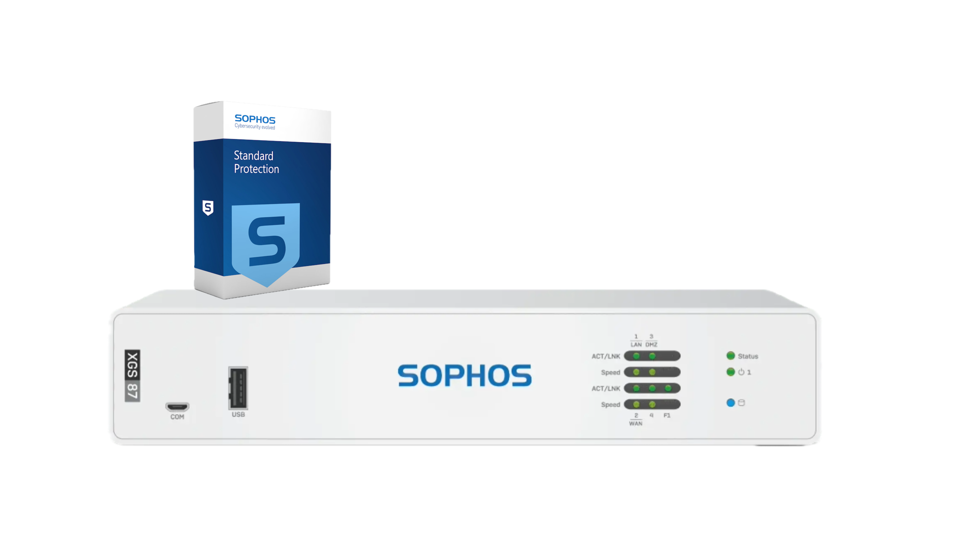 Sophos XGS 87 Firewall with Standard Protection, 1-year - EU power cord