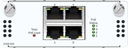 Sophos 4 port 2.5 GE copper PoE (total 60W) Flexi Port module (for XGS 2xxx/3xxx/4xxx Firewall models only)