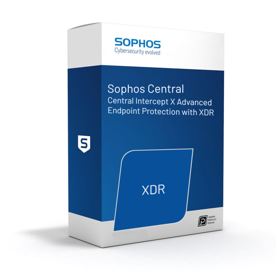 Sophos Central Intercept X Advanced with XDR (Endpoint Protection) - 50-99 users - 36 Month(s) / Per User - Renewal