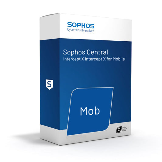 Sophos Central Intercept X for Mobile - 500-999 users - 1 Month - Renewal