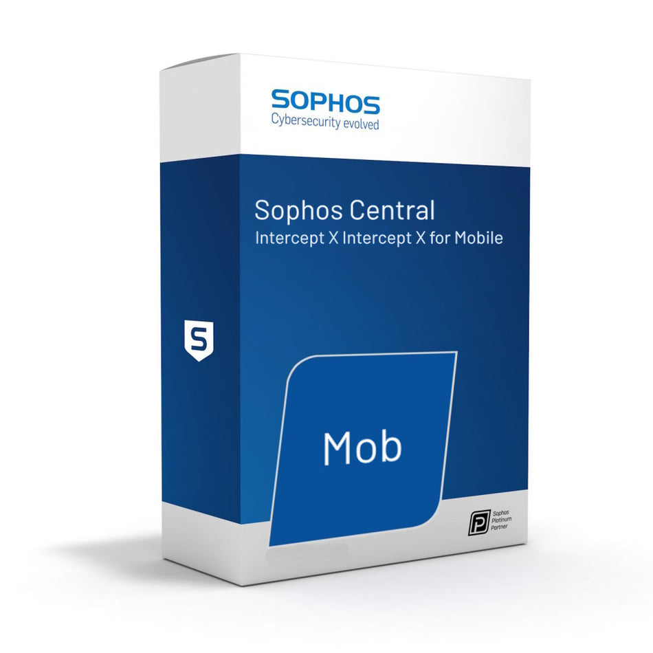 Sophos Central Intercept X for Mobile (Security) - 500-999 users - 1 Month(s) / Per User - Renewal