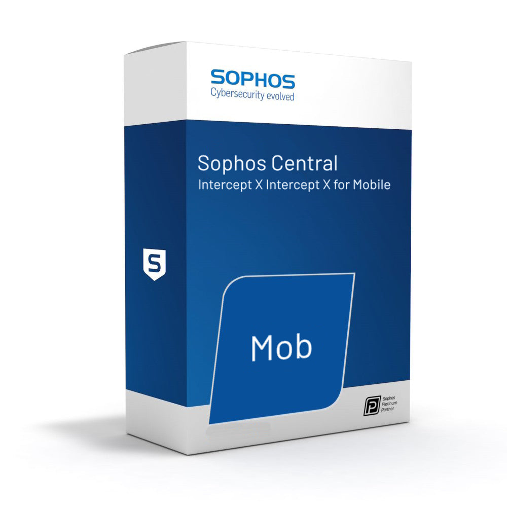 Sophos Central Intercept X for Mobile (Security) - 500-999 users - 36 Month(s) / Per User - Renewal