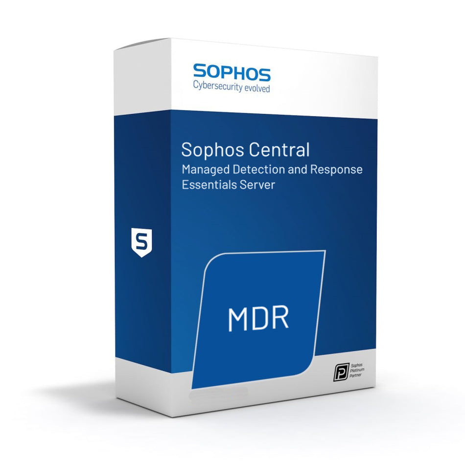 Sophos Central Managed Detection and Response Essentials Server (Protection) - MDR - 50-99 servers - 12 Month(s) / Per server - Renewal