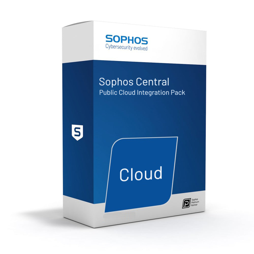 Sophos Central Public Cloud Integration Pack (Endpoint Protection) - 5000-9999 users - 36 Month(s) / Per User and Per server