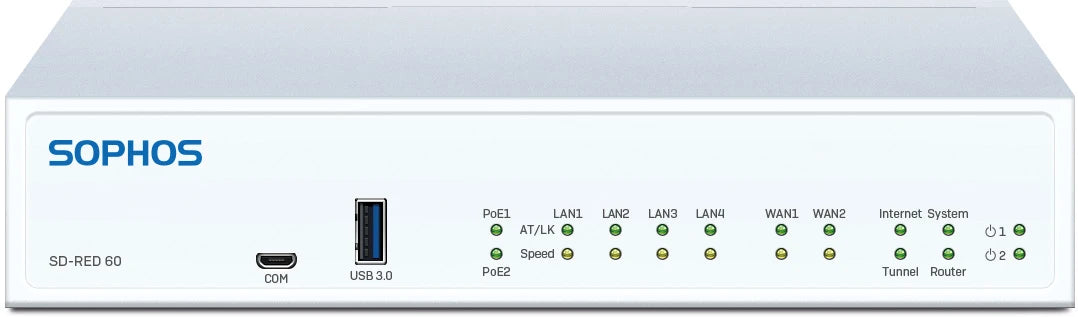 Sophos SD-RED (Remote Ethernet Device) 60 Rev.1 Appliance - EU/UK power cord